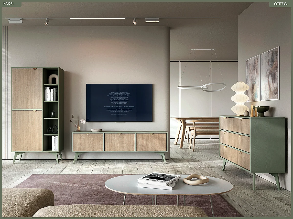 Bibliothèque - L.80 x H.160 x P.38 cm - KAORI