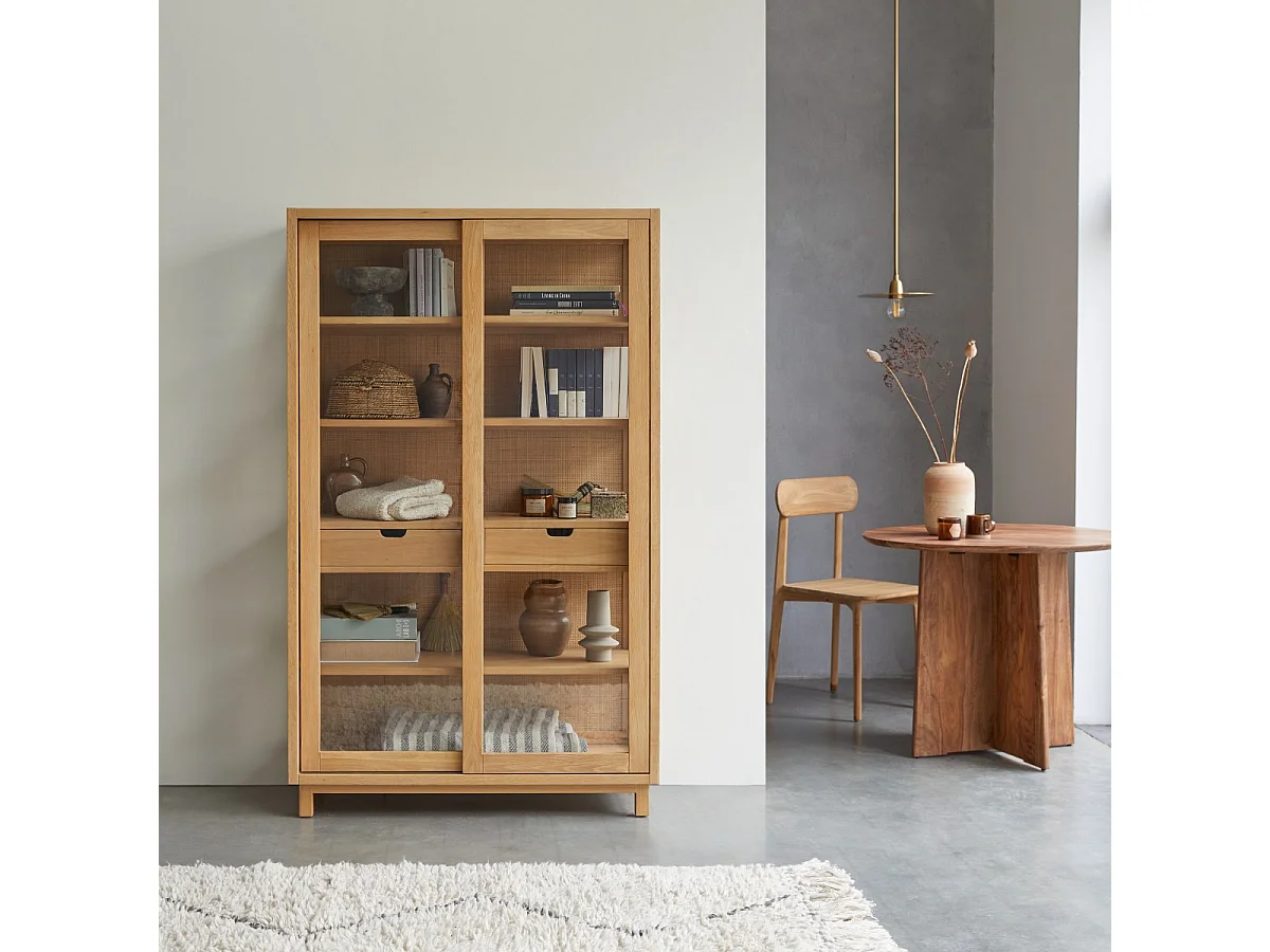 Bücherregal Adel aus massiver Eiche 110 × 180