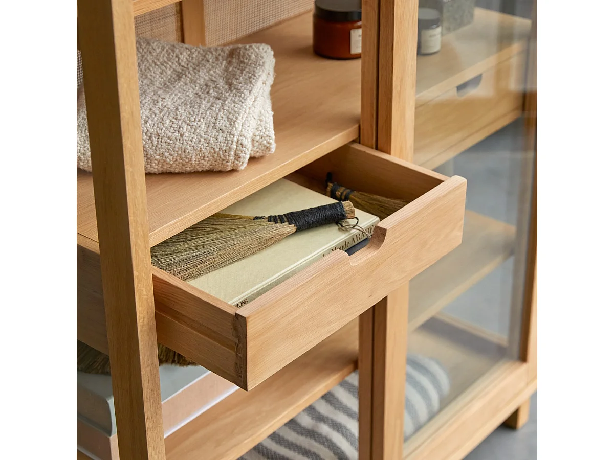 Bücherregal Adel aus massiver Eiche 110 × 180