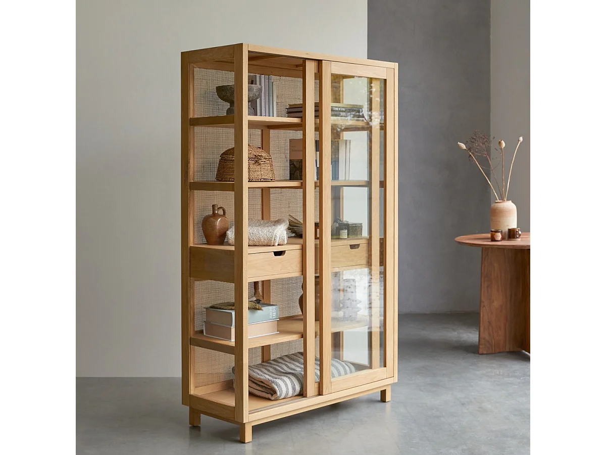 Bücherregal Adel aus massiver Eiche 110 × 180