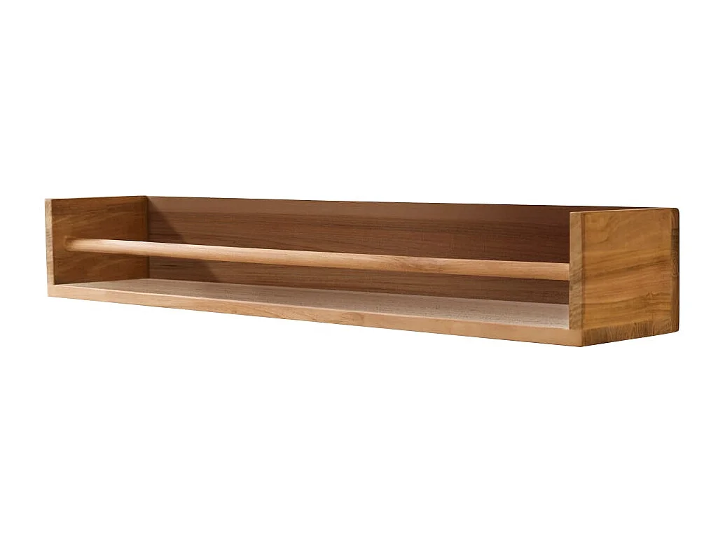 Mensola da parete per bambini in legno di teak Ugo 100