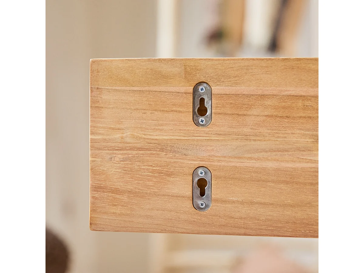 Wandregal Ugo aus Teakholz für Kinder 100