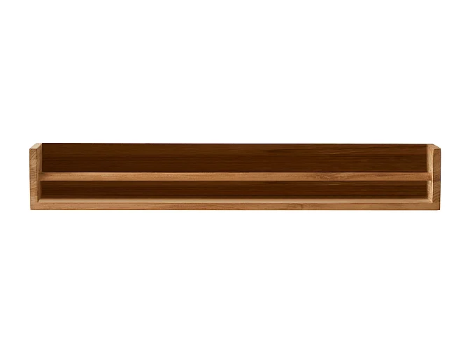 Mensola da parete per bambini in legno di teak Ugo 100