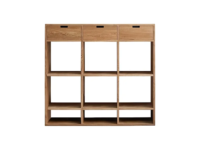 Bücherregal Miho aus Eichenholz 110×120