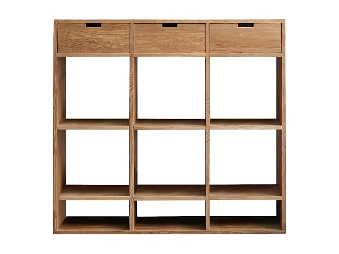 Bücherregal Miho aus Eichenholz 110×120