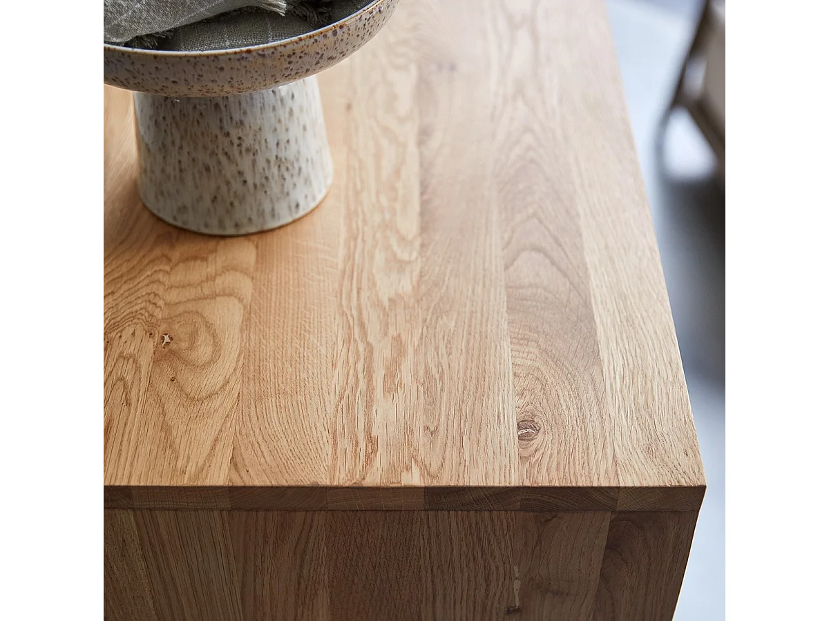 Miho - Low bookcase in solid oak