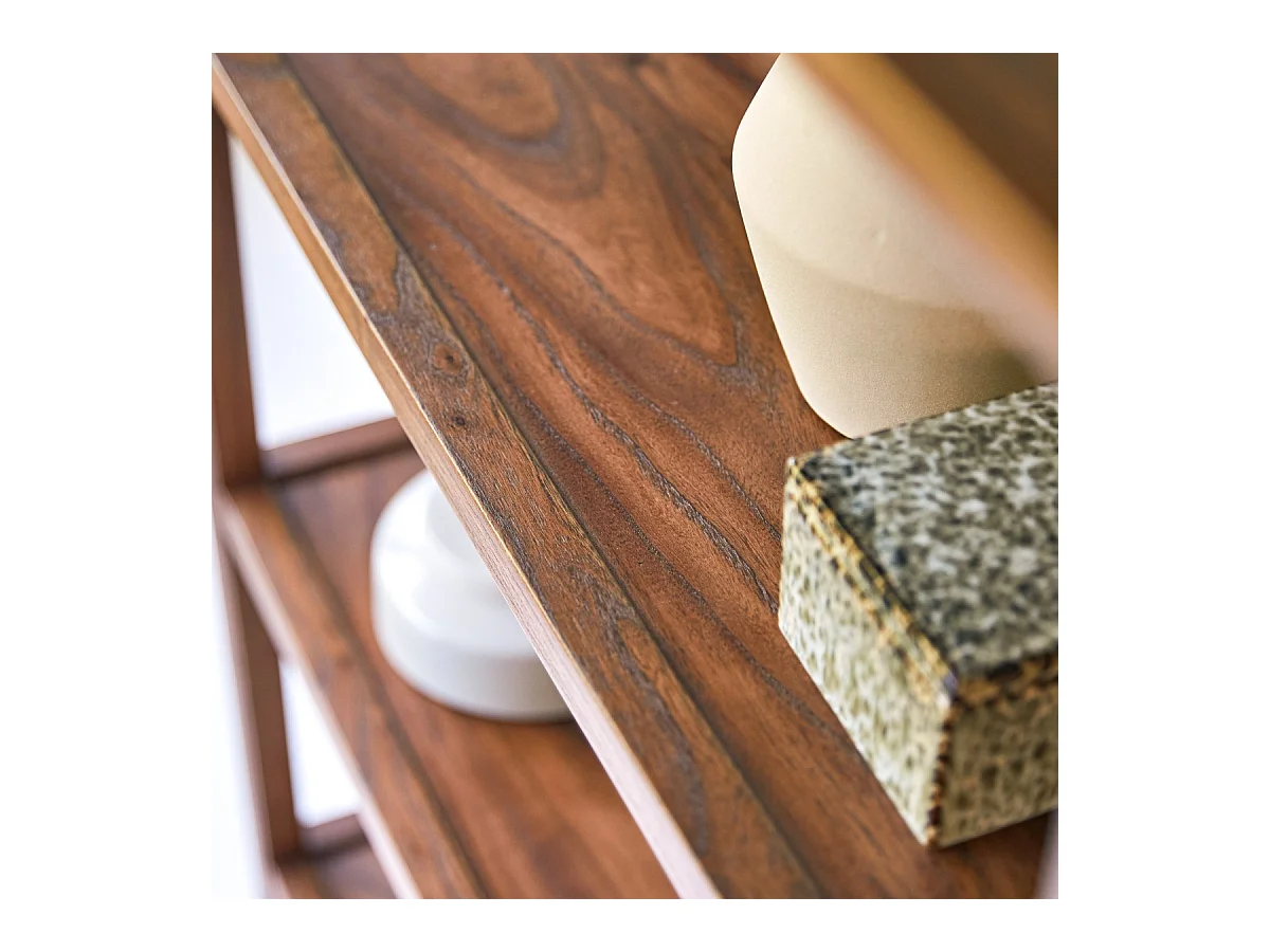 Bücherregal Ame aus massivem Ulmenholz