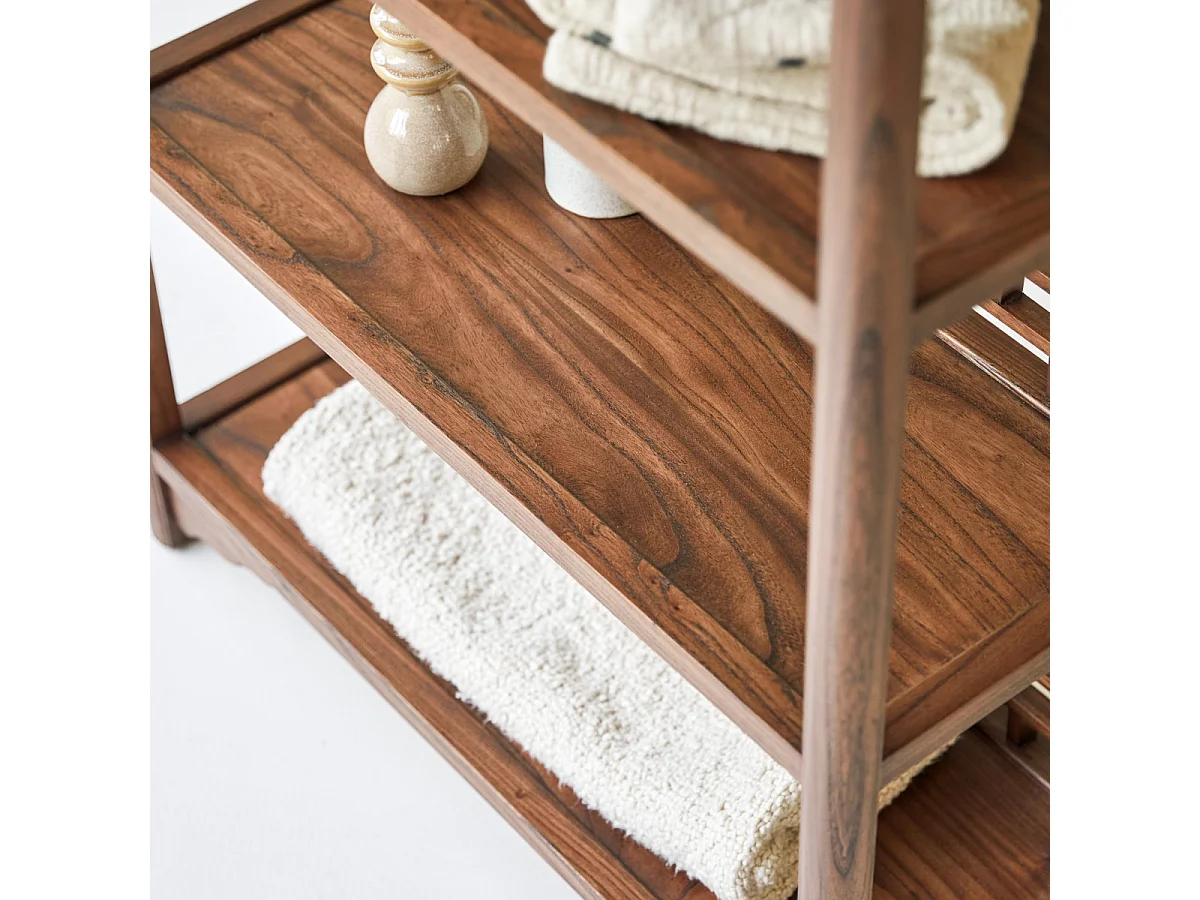 Bücherregal Ame aus massivem Ulmenholz