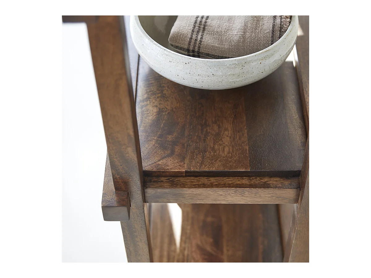 Hohes Bücherregal Arko aus Mangoholz