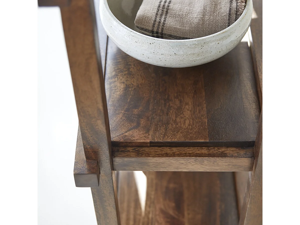 Arko - Tall solid mango wood bookcase