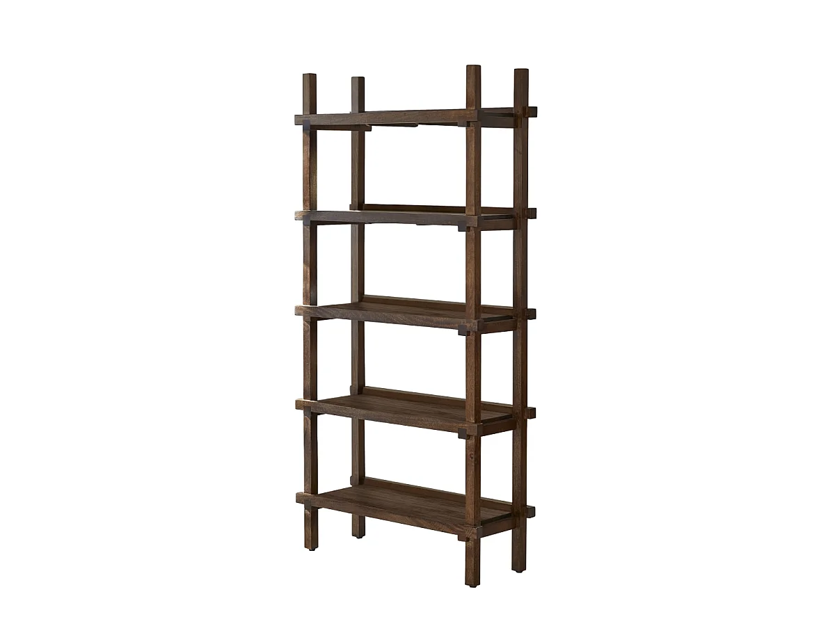 Arko - Tall solid mango wood bookcase