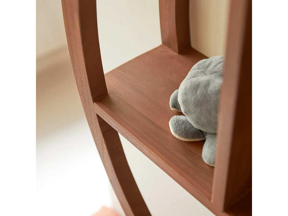 Mensola da parete per bambini in legno di teak 100  Ying Yang