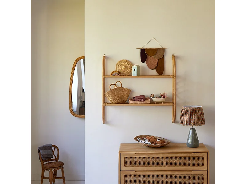 Mensola per bambini in paglia di Vienna Marius