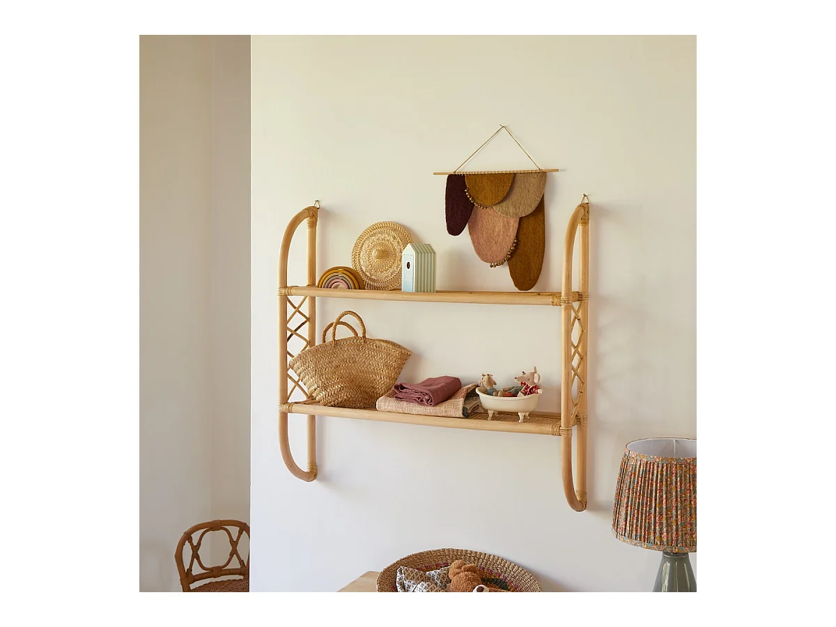 Mensola per bambini in paglia di Vienna Marius