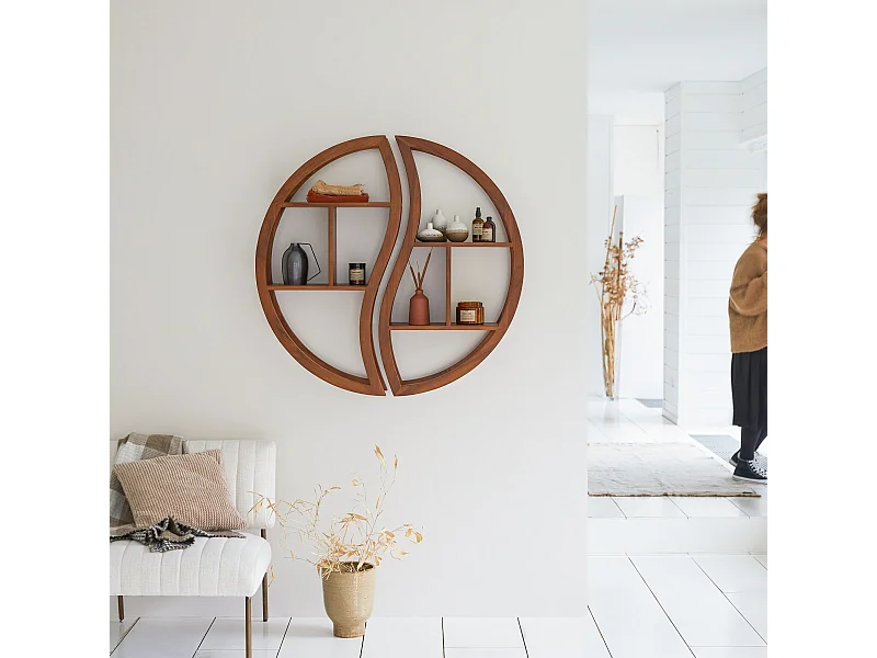 Scaffale mensole ripiani  Teak tek teck legno massello porta oggetti arredo