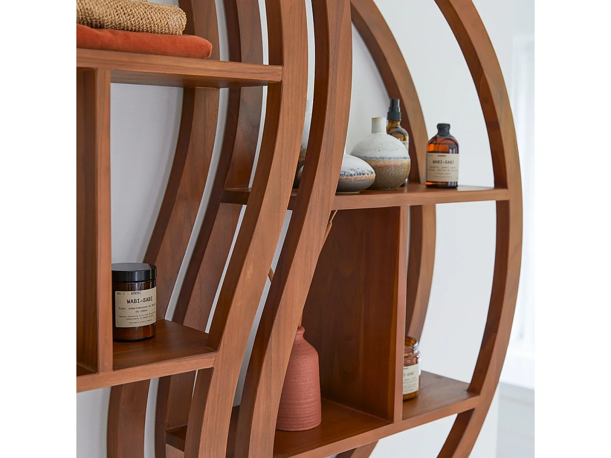 Scaffale mensole ripiani  Teak tek teck legno massello porta oggetti arredo