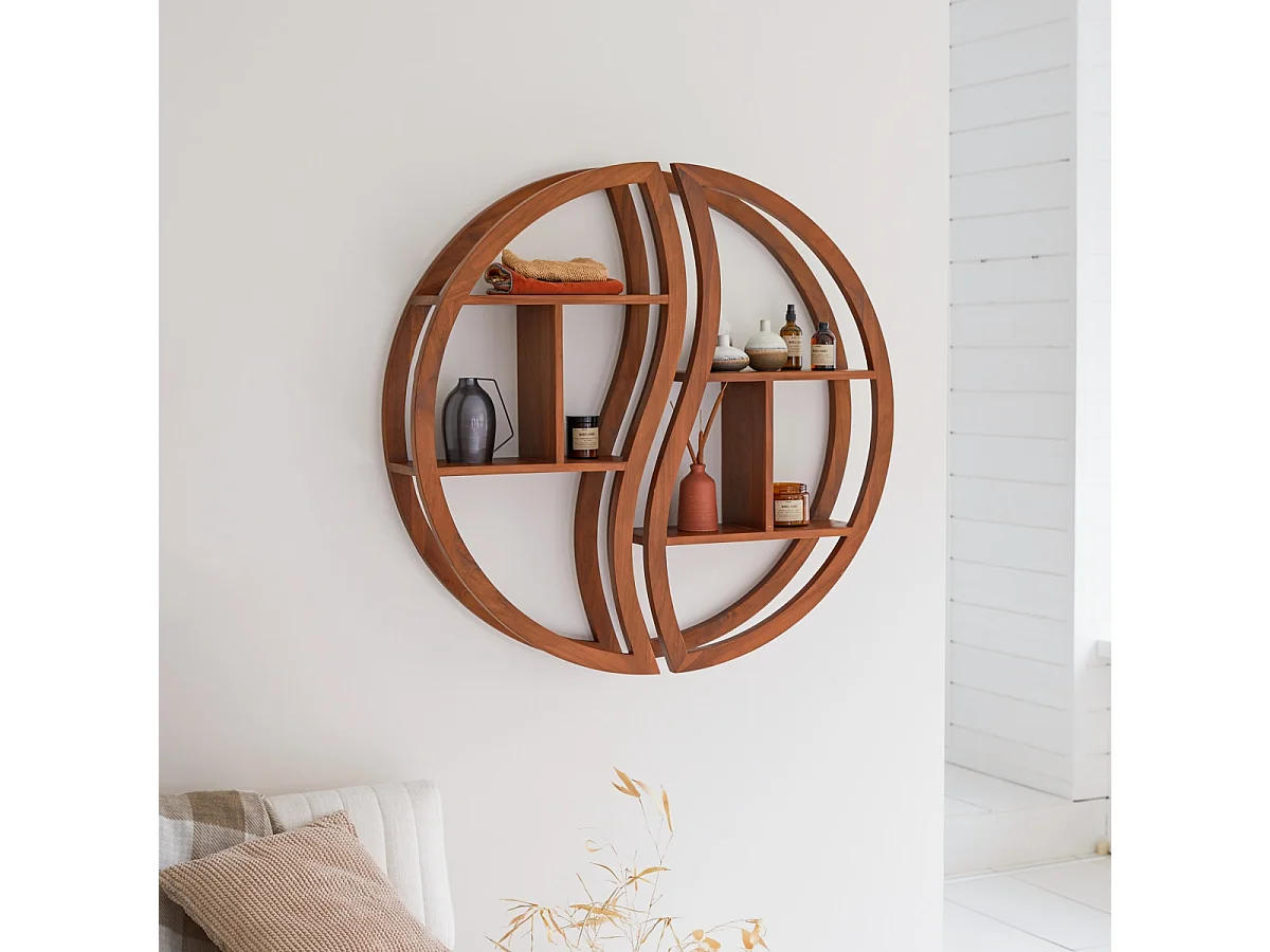 Scaffale mensole ripiani  Teak tek teck legno massello porta oggetti arredo