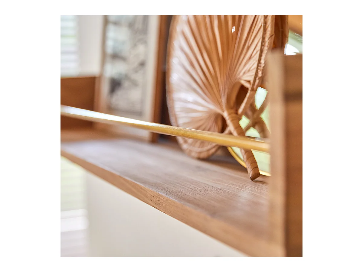 Mensola da parete per bambini in legno di teak Sasha 100