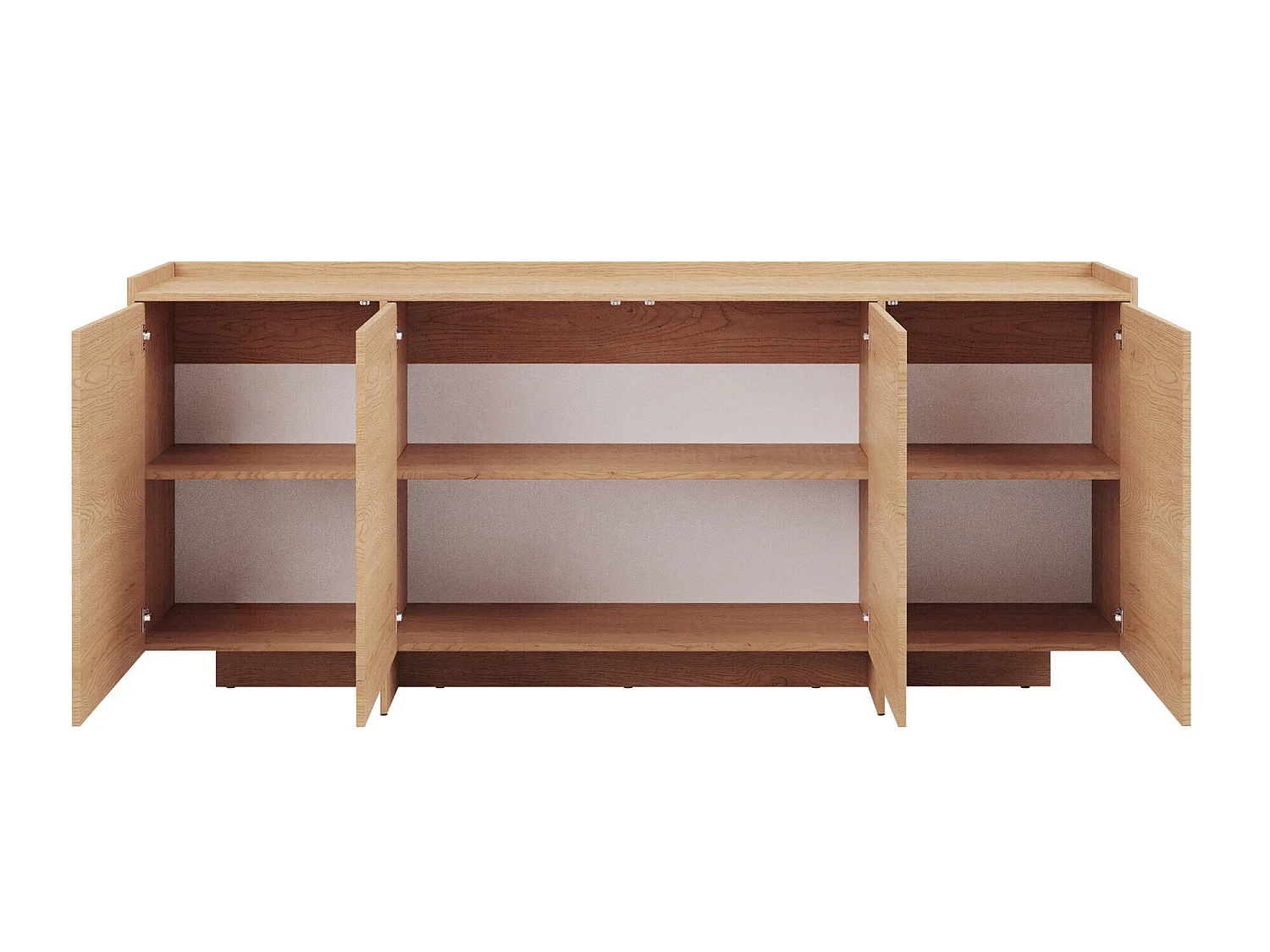 Aparador Filus, Número de puertas: 4, Aglomerado laminado, 9x20x4cm