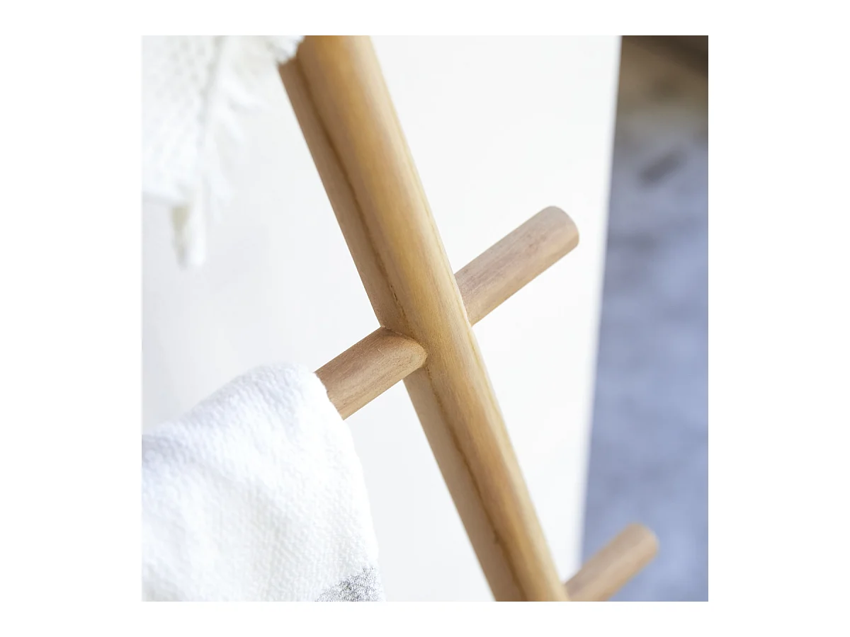 Handtuchleiter Carla aus massivem Teakholz 170