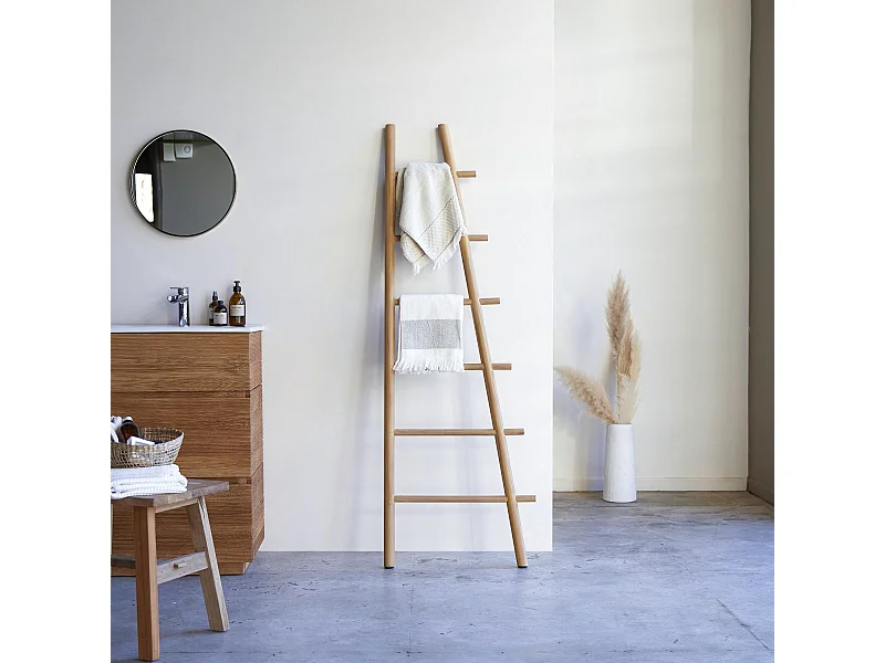 Porta asciugamani in legno di teak massello 170 Carla