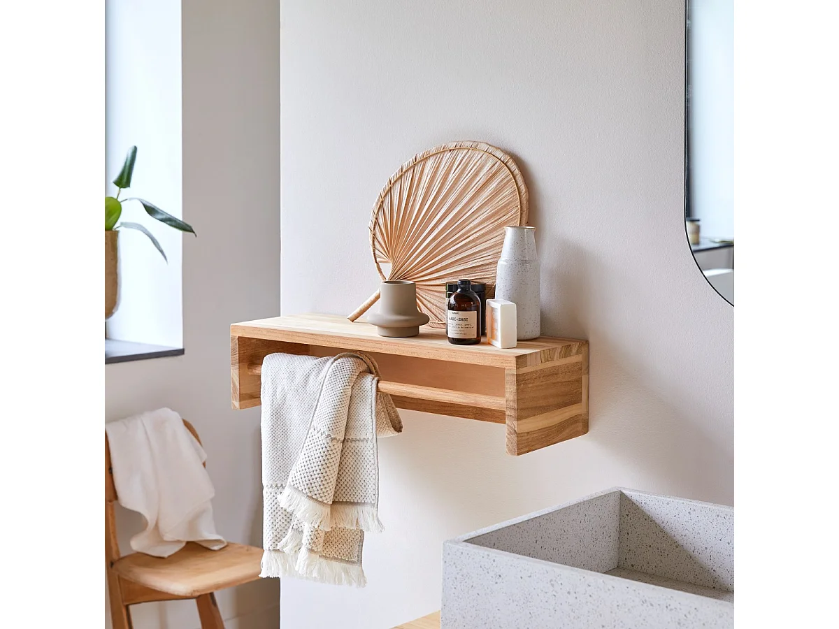 Porte salviette in legno di teak 60 Ugo
