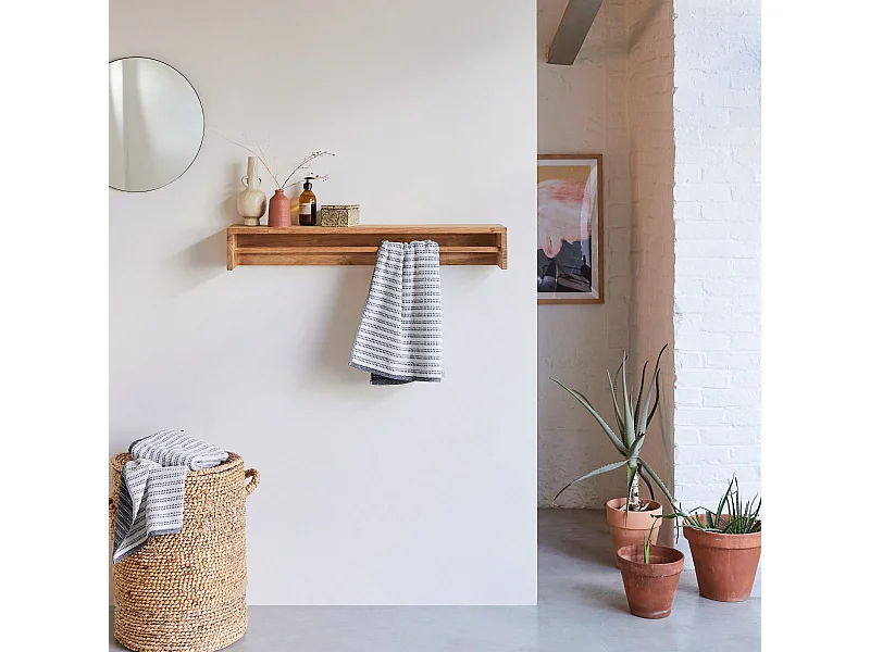 Porte serviette en bois de teck 100 Ugo