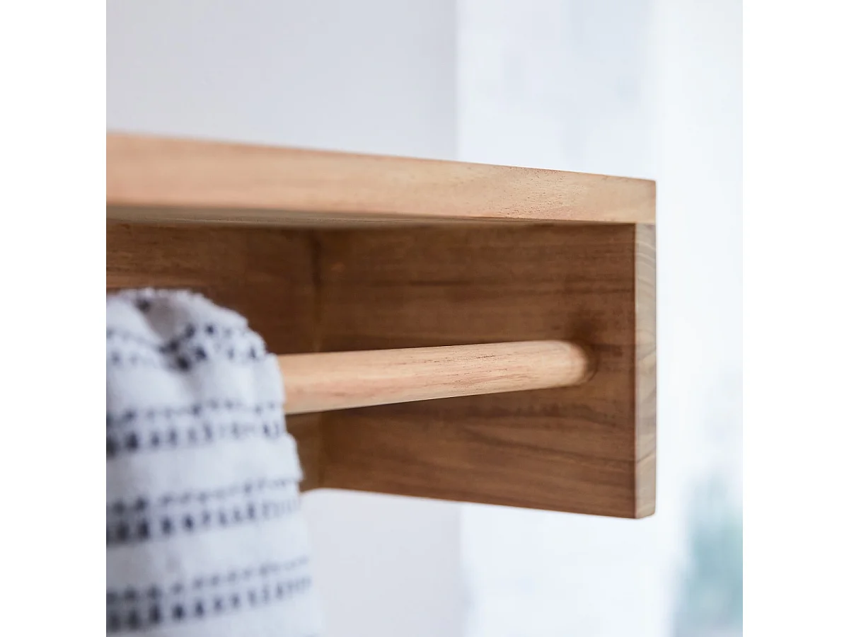 Porte serviette en bois de teck 100 Ugo