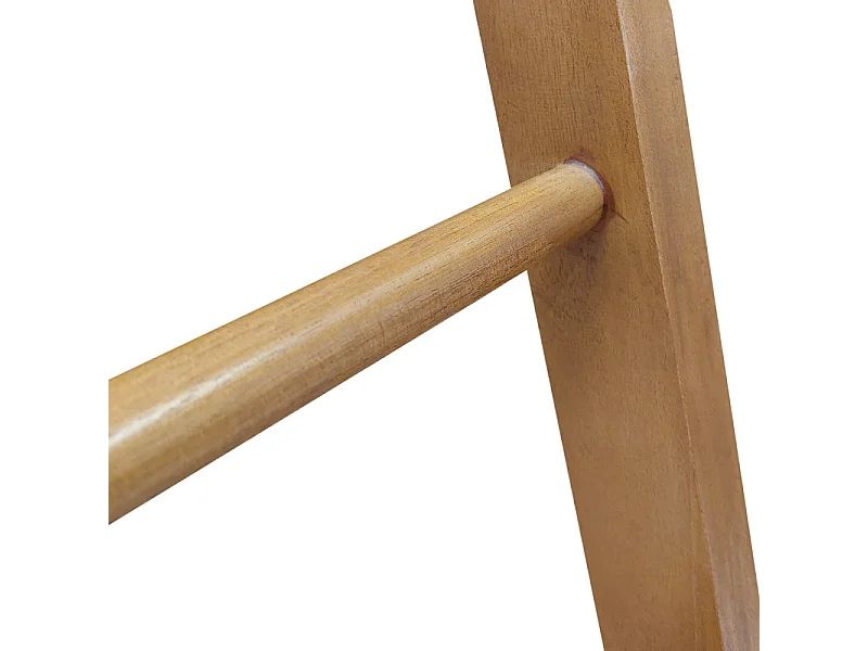 Porte serviettes autoportant H. 100 cm en bois de teck vernis – ANYA