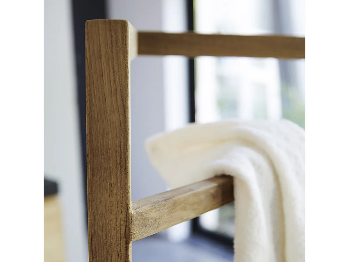 Porte serviette en bois de teck 140 Malo