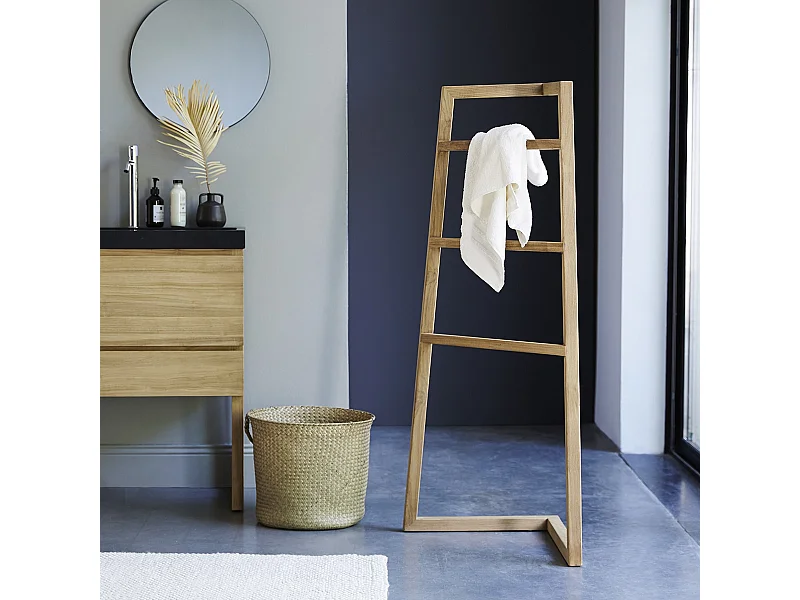 Porte serviette en bois de teck 140 Malo