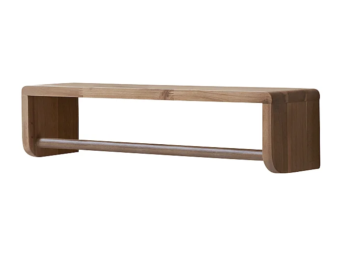 Handtuchhalter aus massivem Akazienholz für das Badezimmer Lila 60