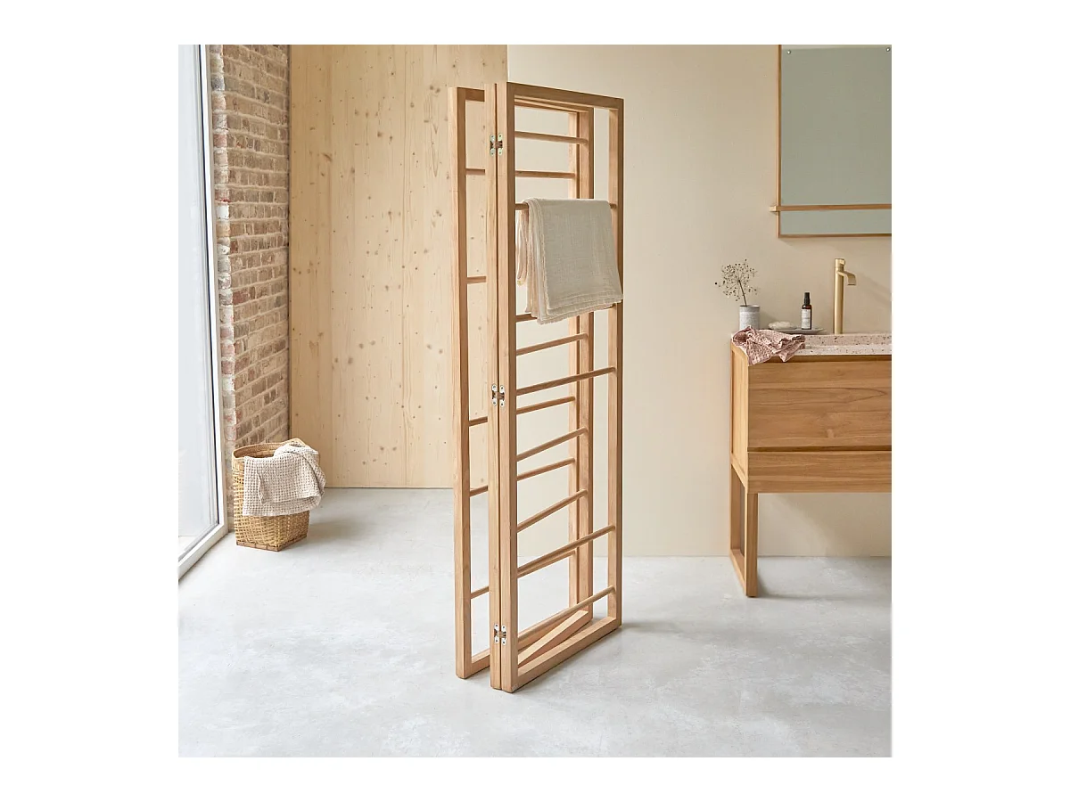 Porte serviette en bois de teck 175 Anton