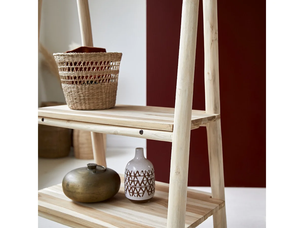 Porte serviette en bois de teck 160 Kilim