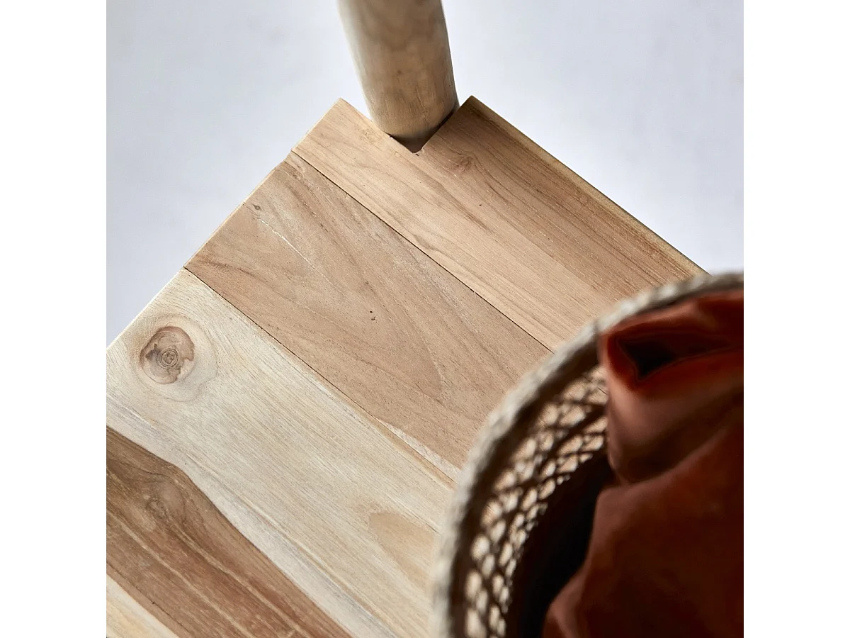 Porte serviette en bois de teck 160 Kilim