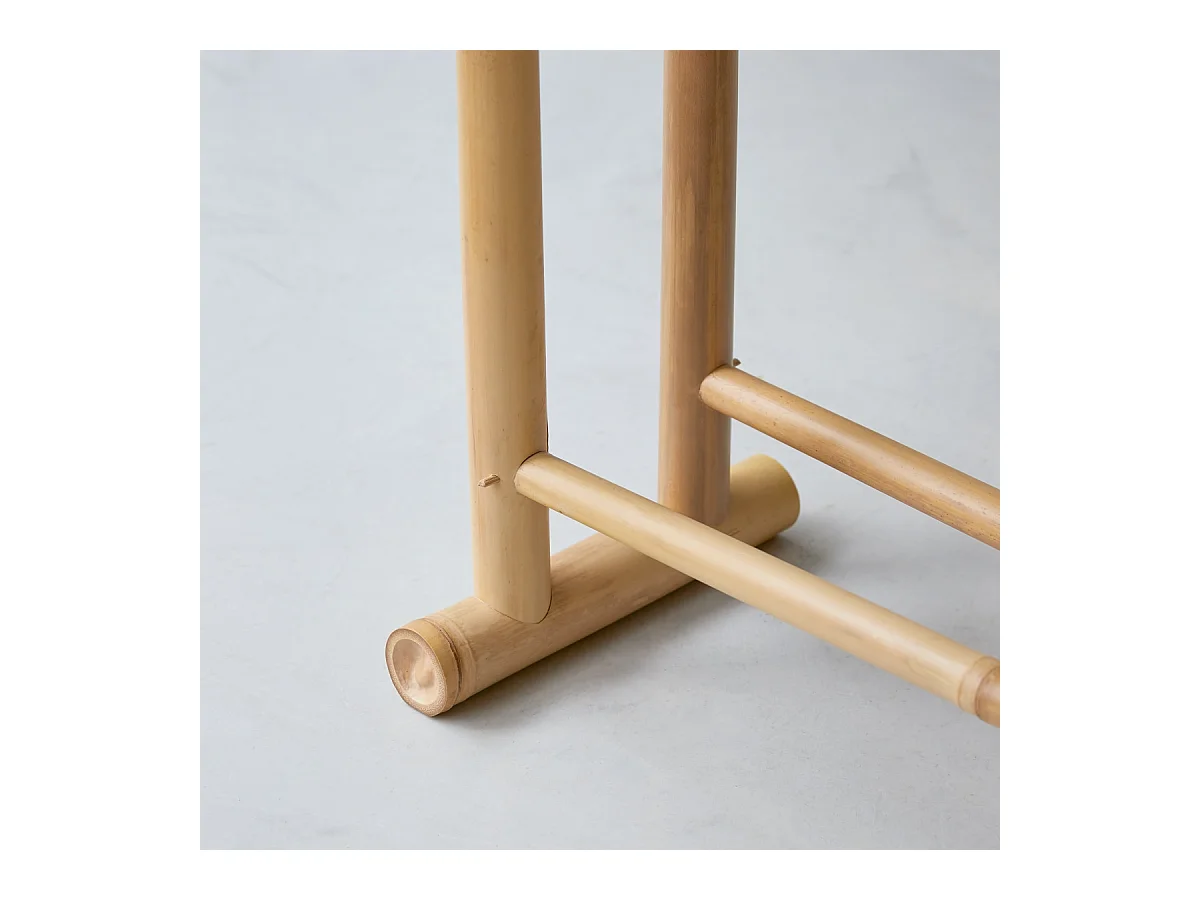 Handtuchhalter Badezimmer mit zwei Querstangen aus Bambus Tikamoon