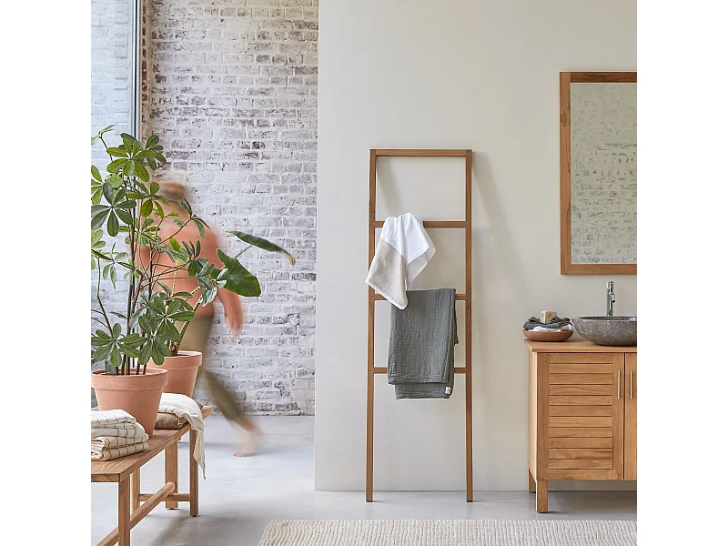 Porte serviette en bois de teck 170 Galyno