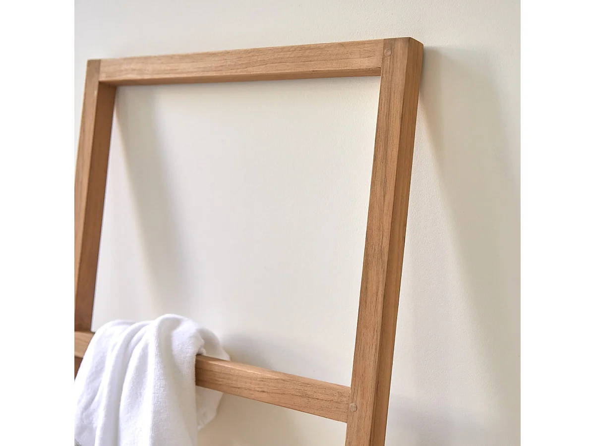 Handtuchhalter aus Teakholz unbehandelt 170 cm