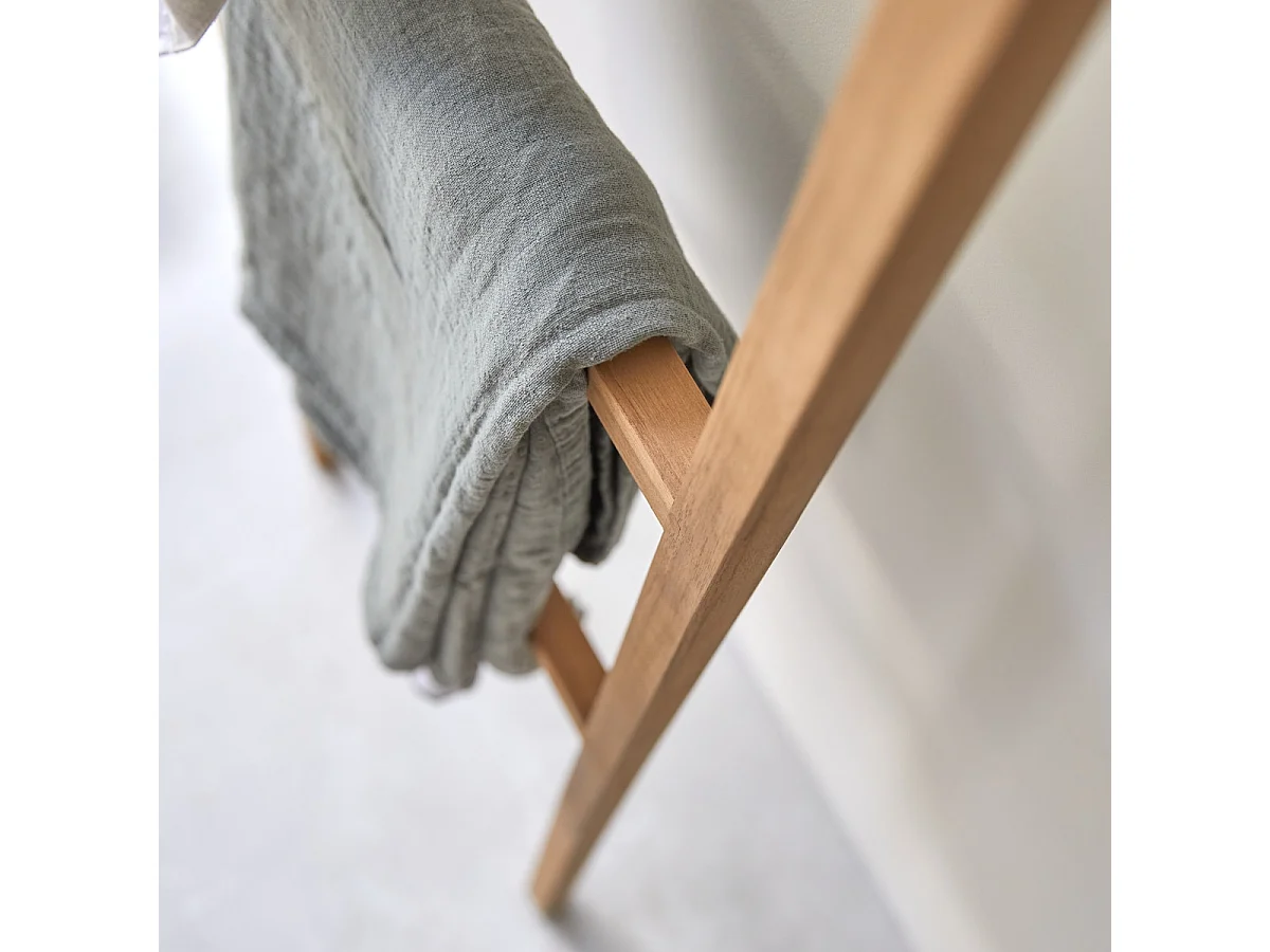 Handtuchhalter aus Teakholz unbehandelt 170 cm