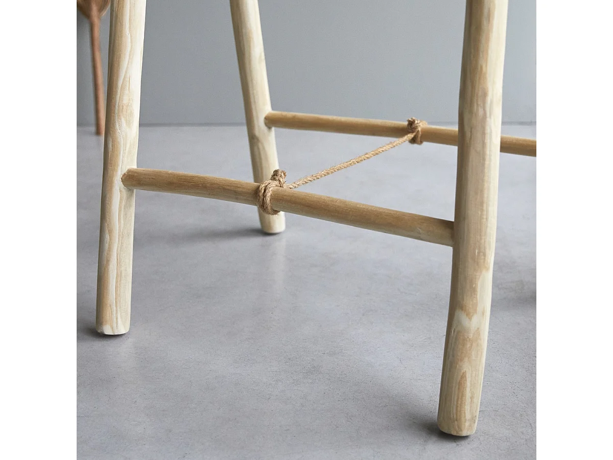 Appendiabiti in legno di teak 140 Kilim