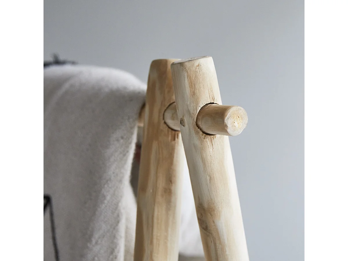 Appendiabiti in legno di teak 140 Kilim