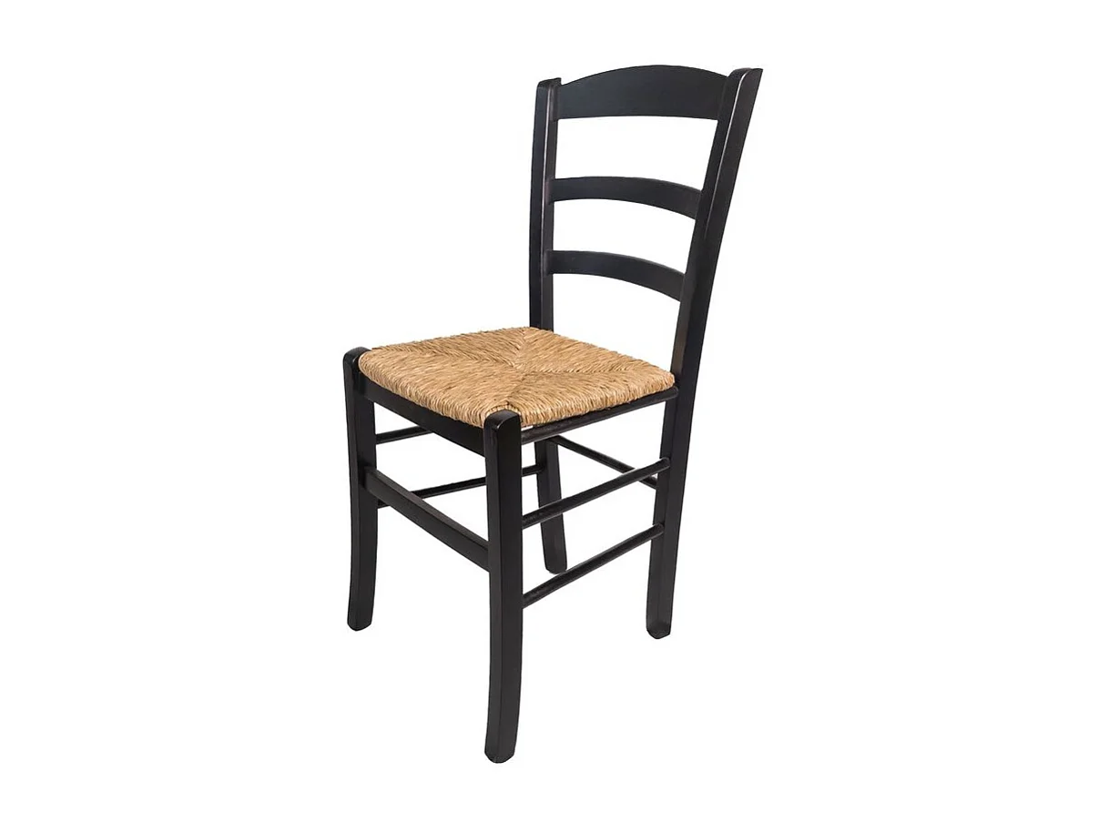 Sedia paesana paglia nera