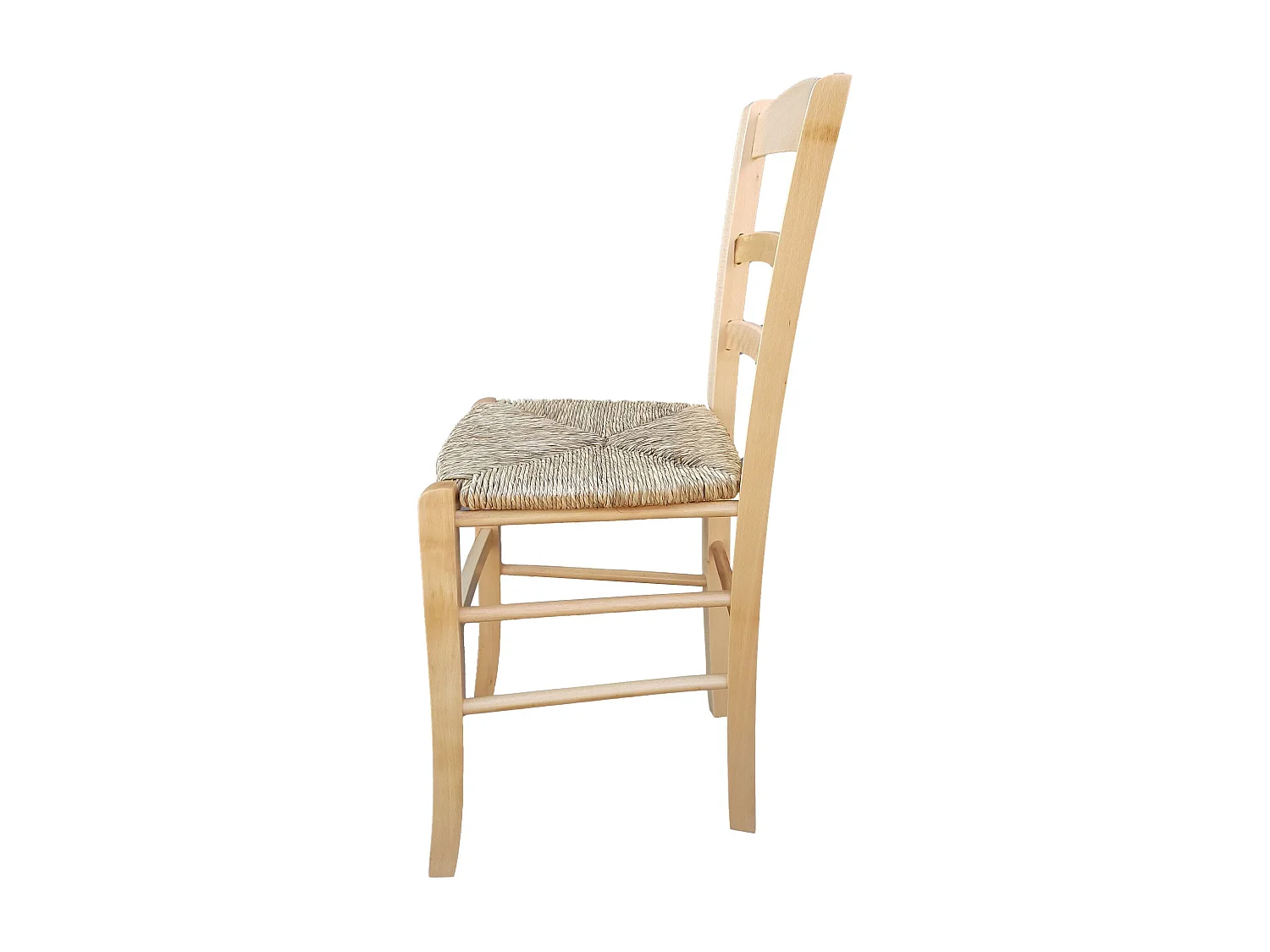 Sedia paesana paglia naturale laccata