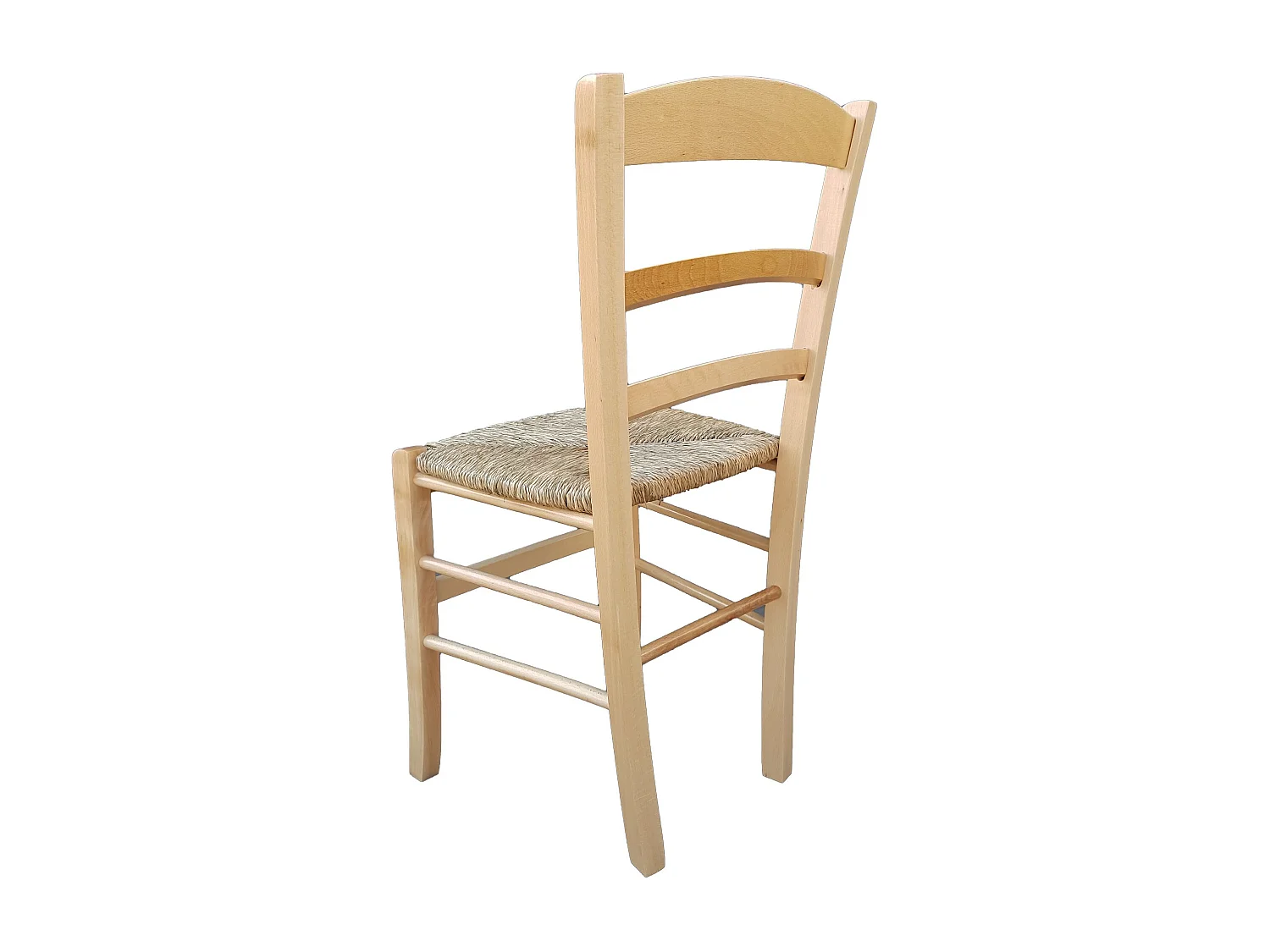 Sedia paesana paglia naturale laccata