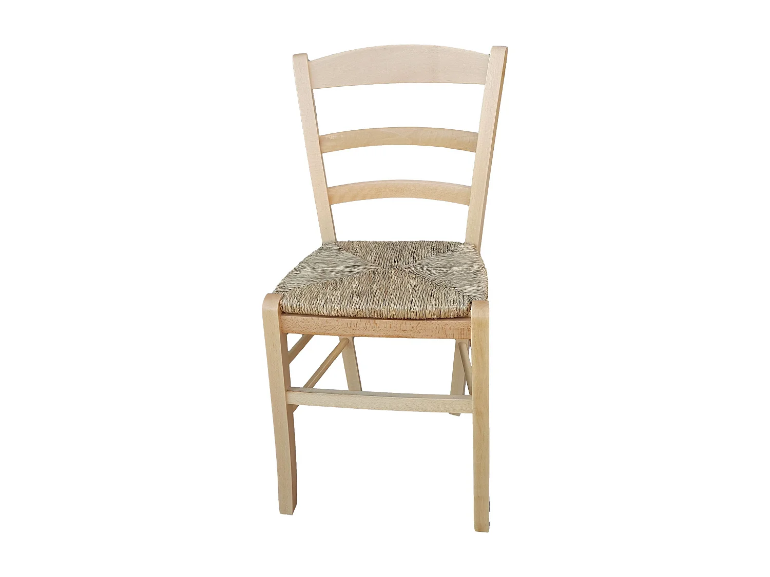 Sedia paesana paglia naturale laccata