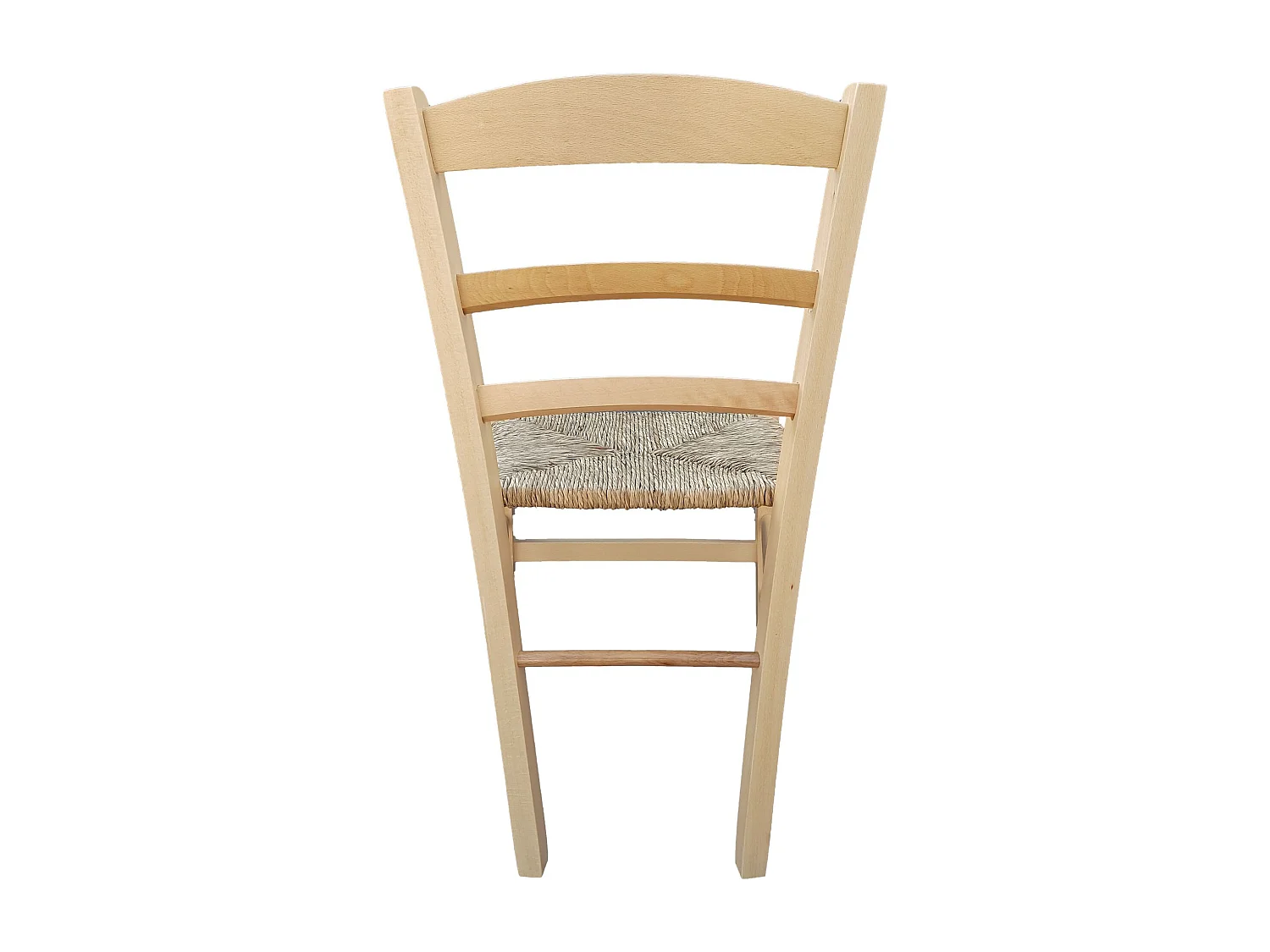 Sedia paesana paglia naturale laccata
