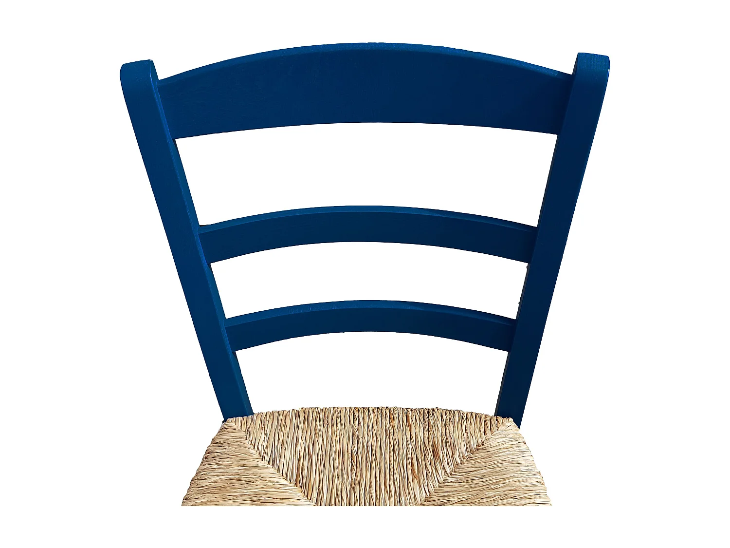 Sedia paesana paglia anilina azzurro