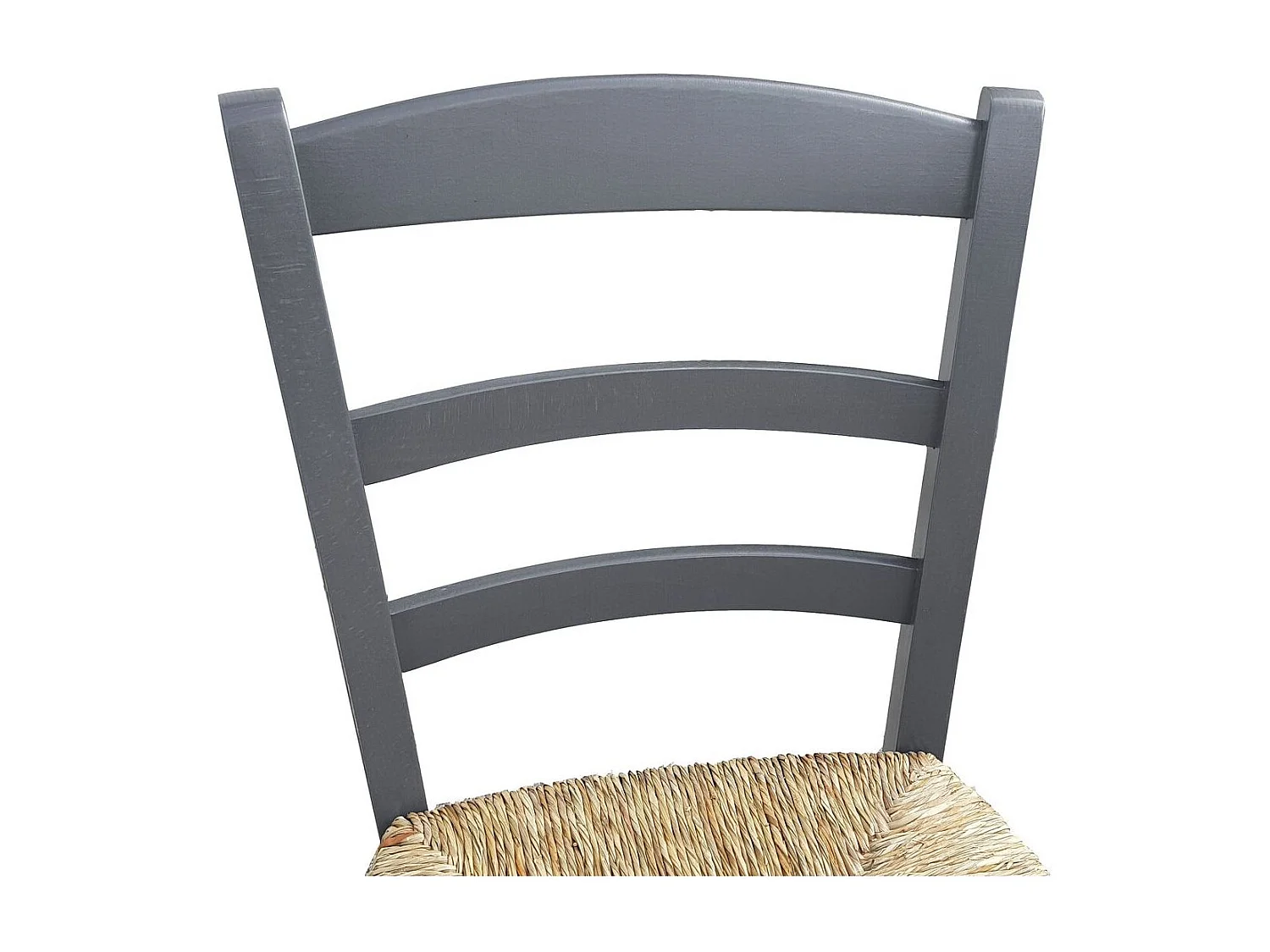 Sedia paesana paglia anilina grigio