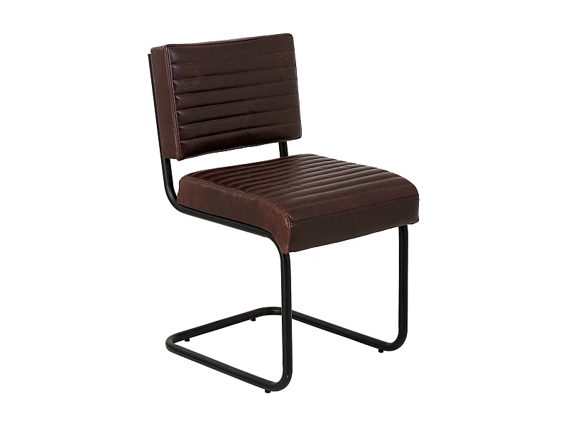 Chaise marron 45x56x83