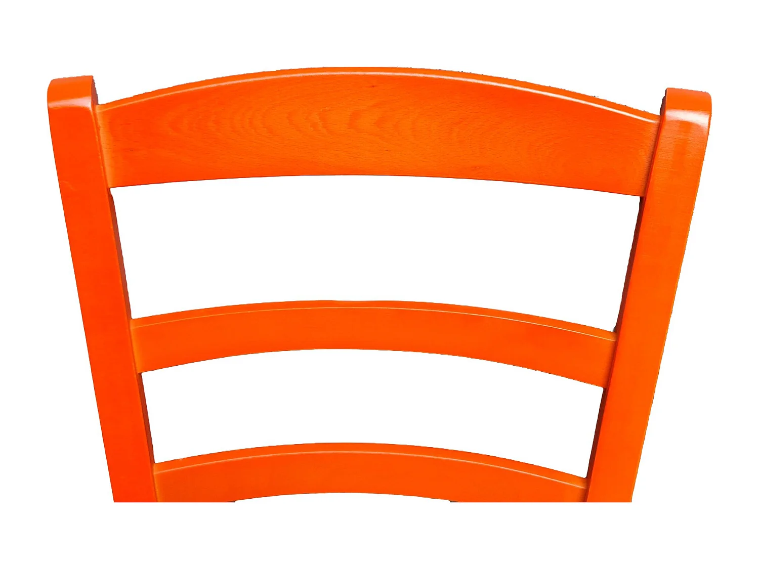 Sedia paesana paglia anilina arancione